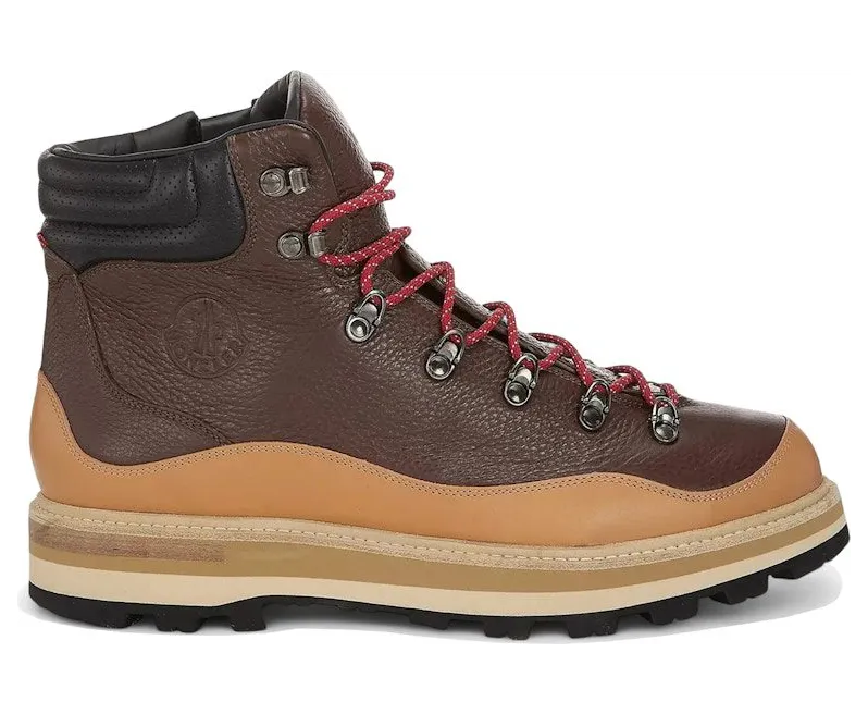 Moncler Peka Trek Leather Hiking Boots Brown (I2 09A 4G00010 M3466 P39)
