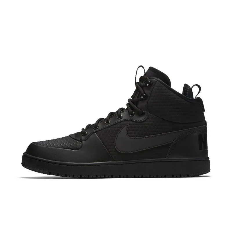 Nike Court Borough Mid Winter Triple Black Black/Black-Black (AA0547-002)