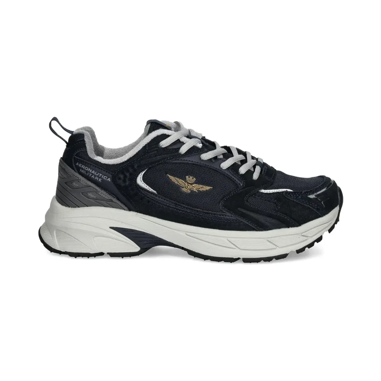 Aeronautica Militare Hardloopsneakers met mesh vlakken “Blue” (SC301CT3500)