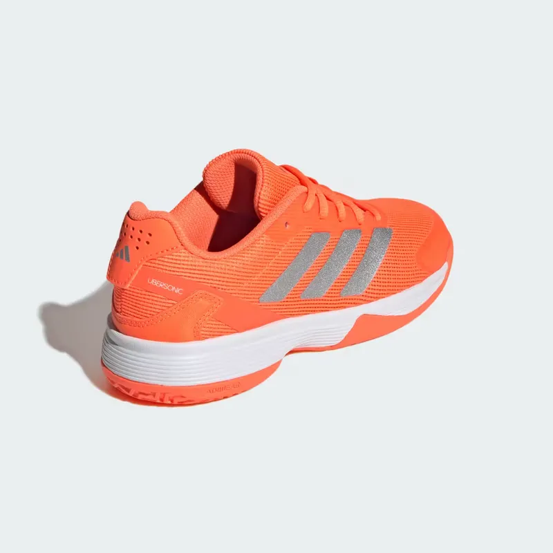 adidas Ubersonic Tennis Shoes Kids “Lucid Orange / Silver Metallic / Cloud White” (JR4509)