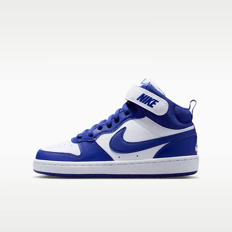 Nike Court Borough Mid 2 White Deep Night (CD7782-130)