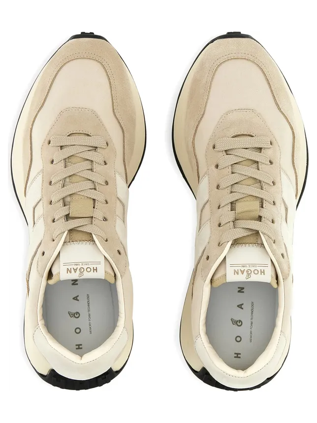 Hogan H601 Logo-detail Panelled “Neutrals/White” (HXM6010FZ40V 5U419N) (4)