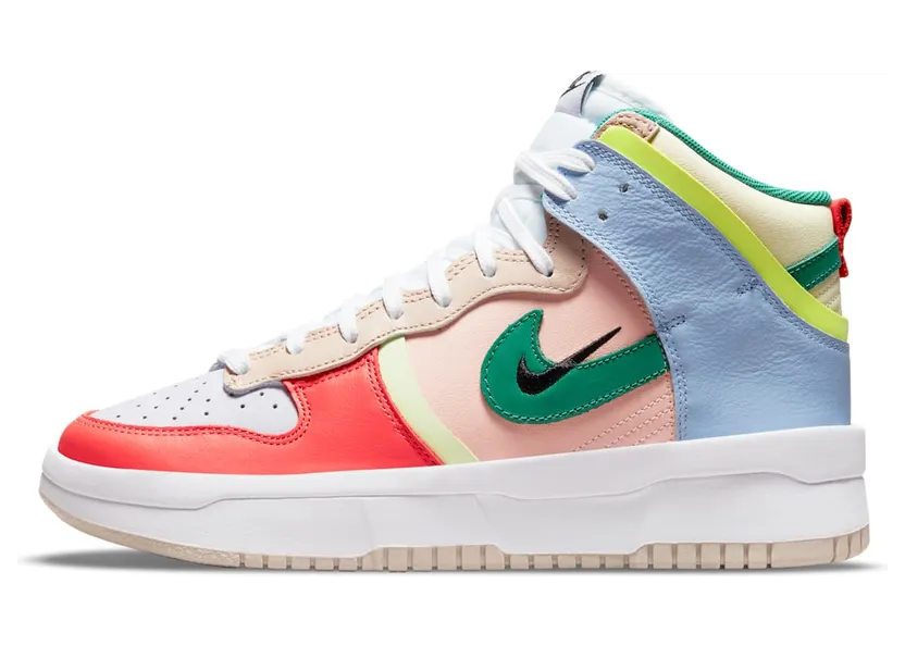 Nike Dunk High Rebel Cashmere (2021) – “Cashmere / Green Noise / Pale Coral / White” (DH3718-700)