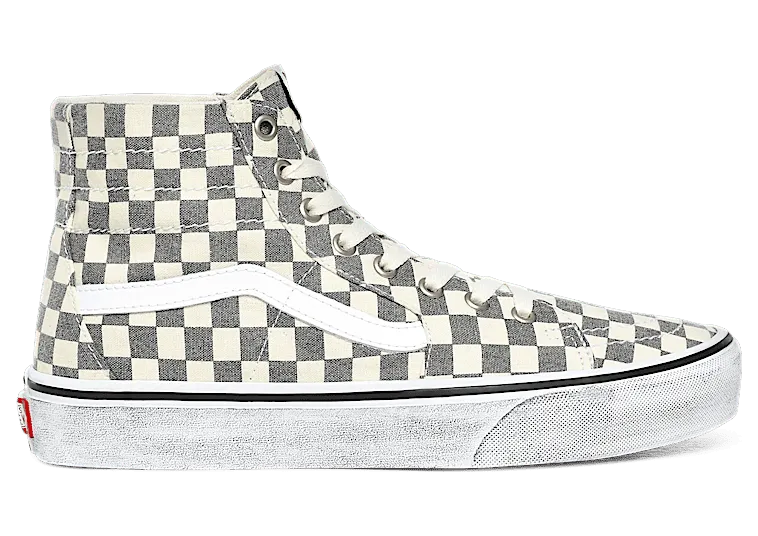 Vans Sk8-Hi Tapered Washed Asphalt True White Checkerboard (VN0A4U16HQE)