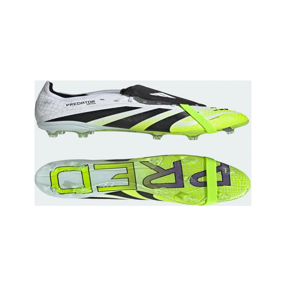 adidas Predator Elite Fold-Over Tongue FG Cloud White Core Black Lucid Lemon (JP9915)