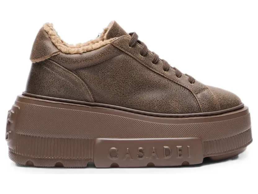 Casadei Nexus sneakers met gebarsten effect – Bruin (2X924Z0711GYPEKC037)