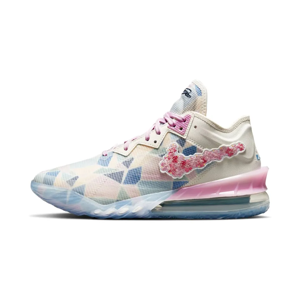 Nike LeBron 18 Low atmos Cherry Blossom – “Natural / Multi / Cherry Blossom” (CV7562-101)