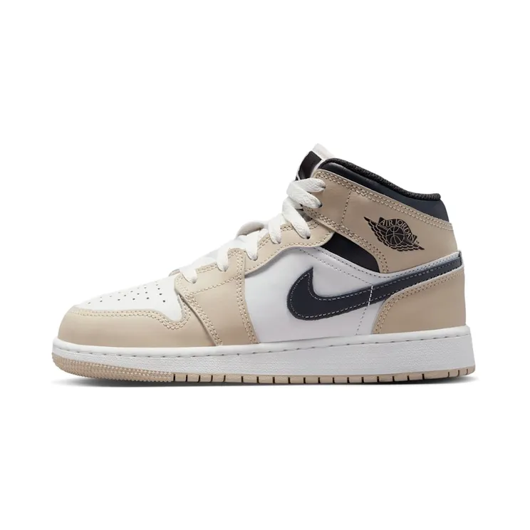 Air Jordan 1 Mid GS “Summit White / Rattan / Off-Noir” (DQ8423-153)