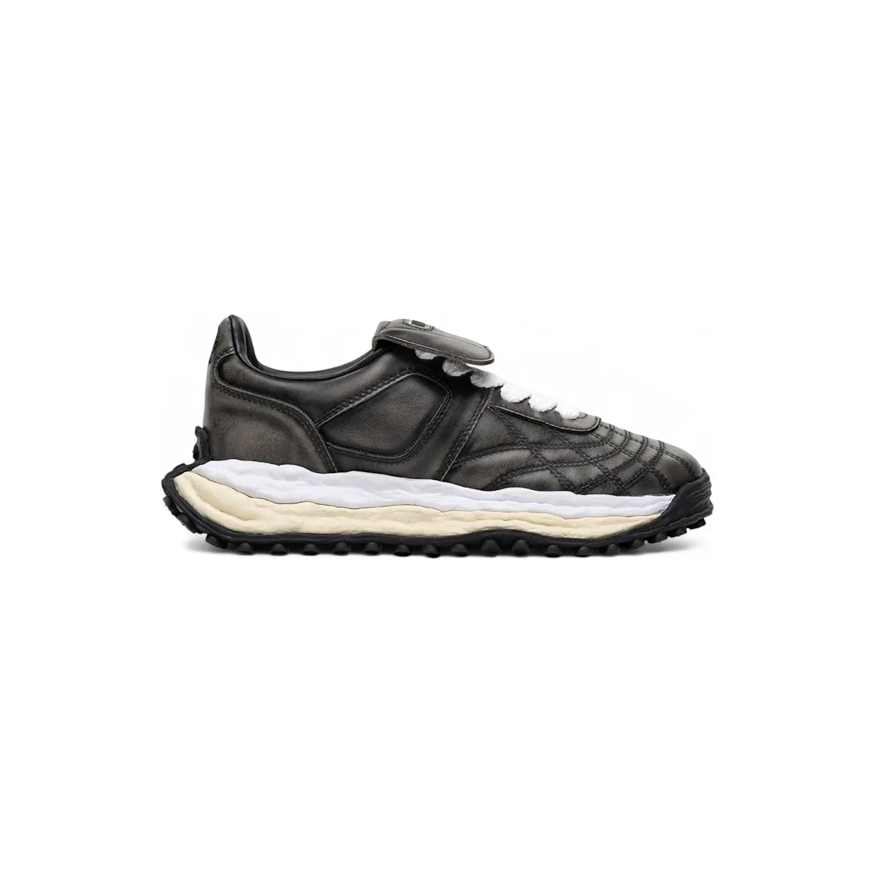 Maison Mihara Yasuhiro Scott OG Sole Vintage Leather Effect Low Black (A16FW710-BLK)