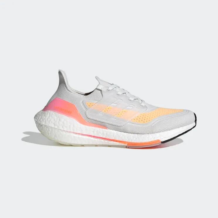 adidas Ultraboost 21 Crystal White / Crystal White / Acid Orange (FY0400)