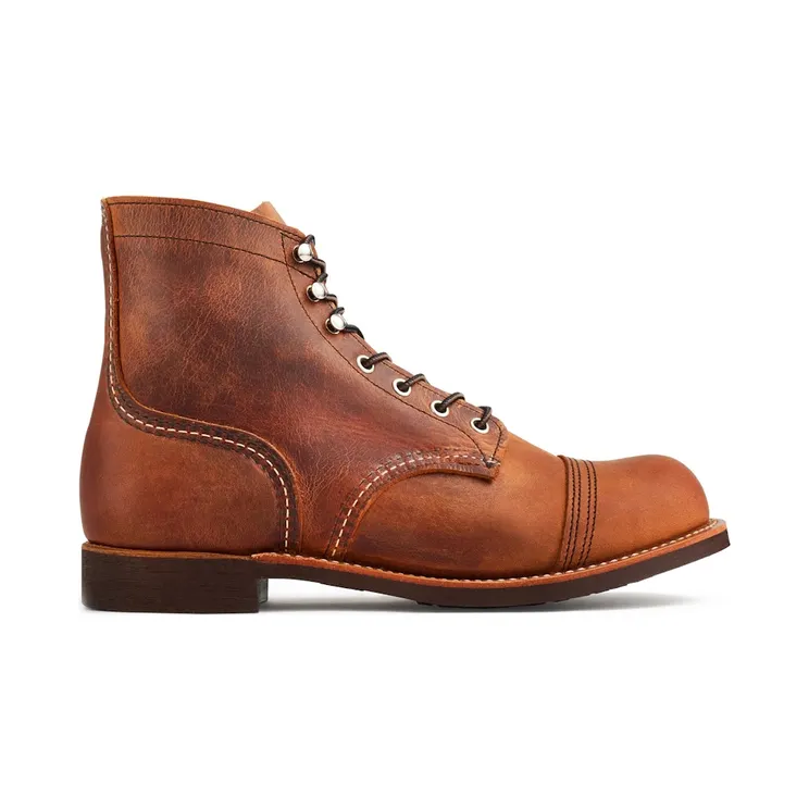 Red Wing Shoes Iron Ranger 6-Inch Boot Heritage #8085 Copper Rough & Tough Leather (08085-COPPER)