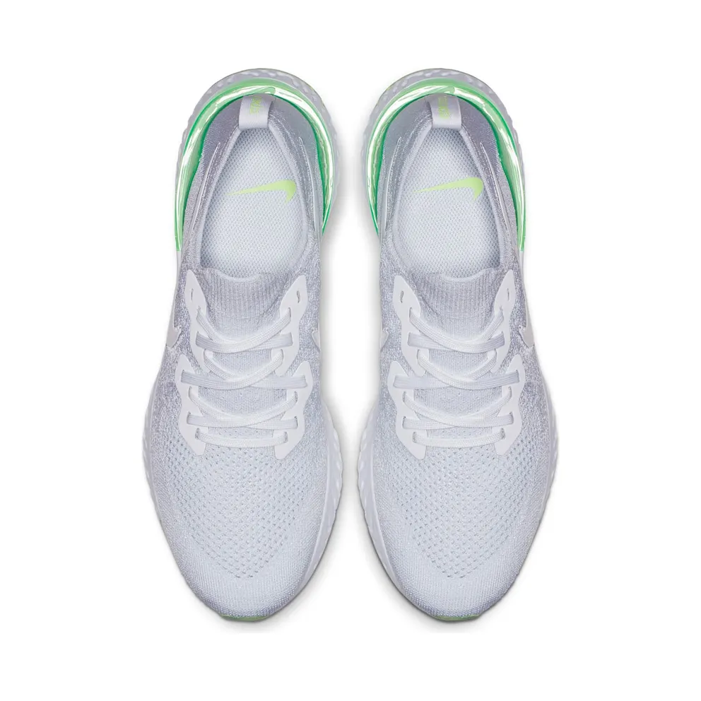 Nike Epic React Flyknit 2 8-bit White/White-Lime Blast (BQ8928-100)