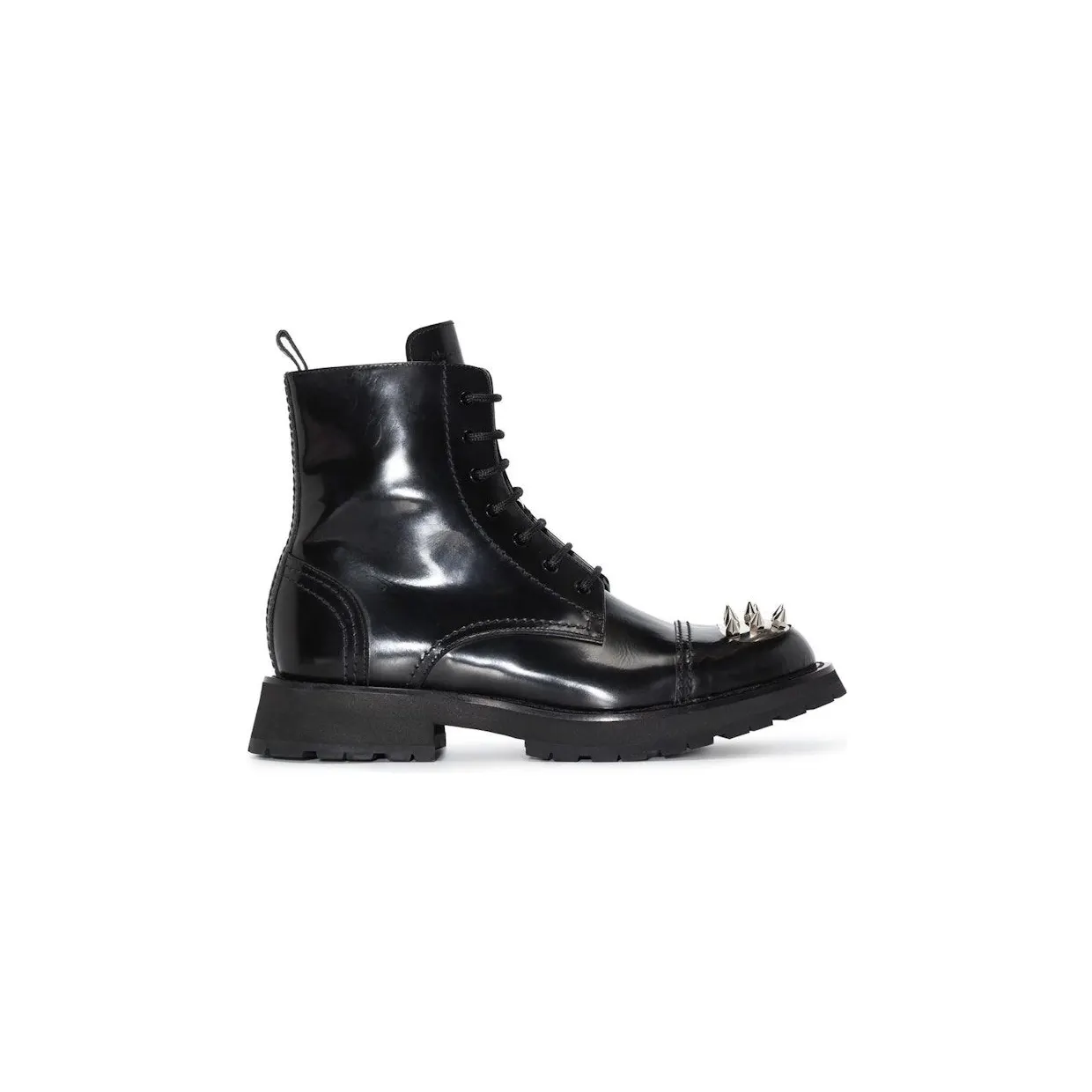 Alexander McQueen Punk Stud Boot Black (705080WIC631081)
