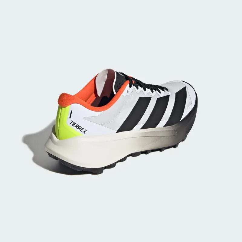 Adidas Terrex Agravic 4 Trail Running Shoes Cloud White / Core Black / Semi Impact Orange (KK1136)