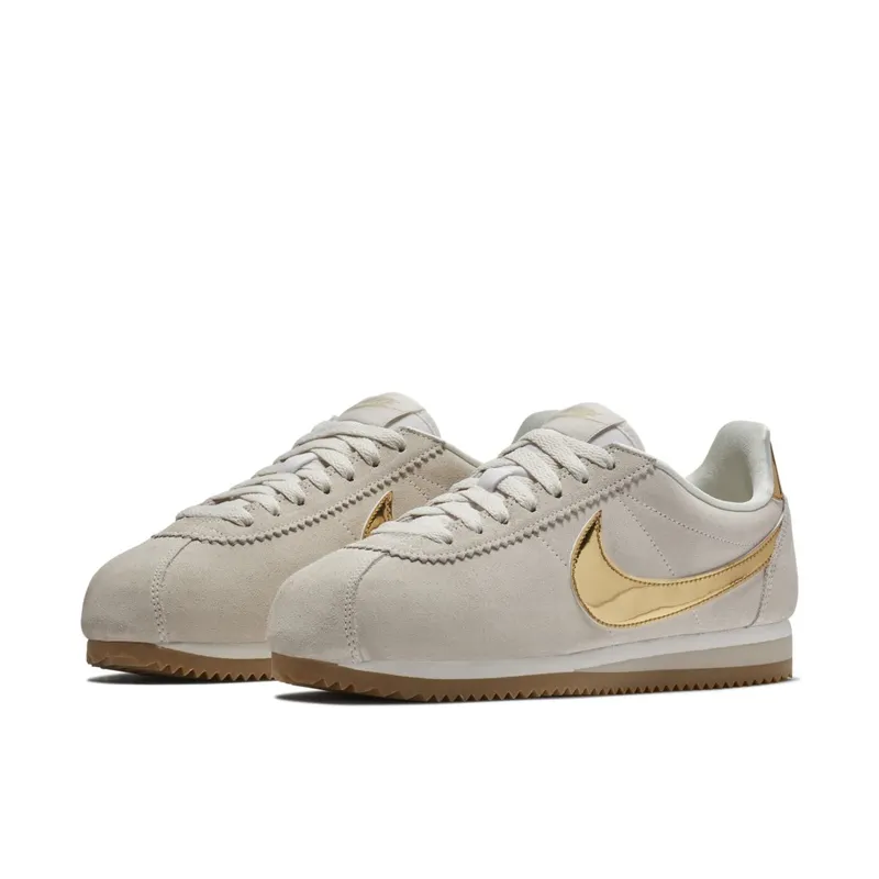 Nike  Classic Cortez Phantom Metallic Gold (W) Phantom/String-Gum Light Brown-Metallic Gold (902856-013)