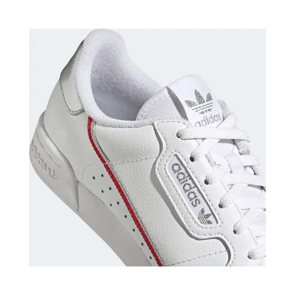 adidas Continental 80 Cloud White / Silver Metallic / Scarlet (FV8199)