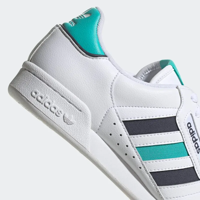 adidas Continental 80 Stripes Cloud White Shadow Navy Semi Mint Rush (GW1705)