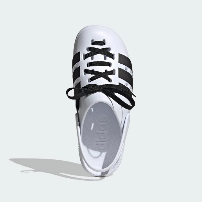 adidas Adilette Clog 2.0 Cloud White Core Black Gold Metallic (JR4027)