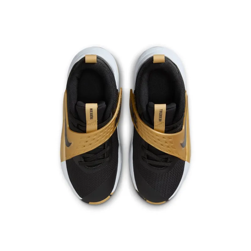 Nike Team Hustle D 12 Black Metallic Gold White (HF6280-003)