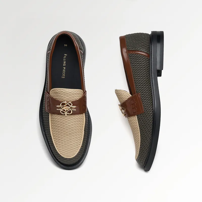 Filling Pieces Loafer Reed Beige / Green