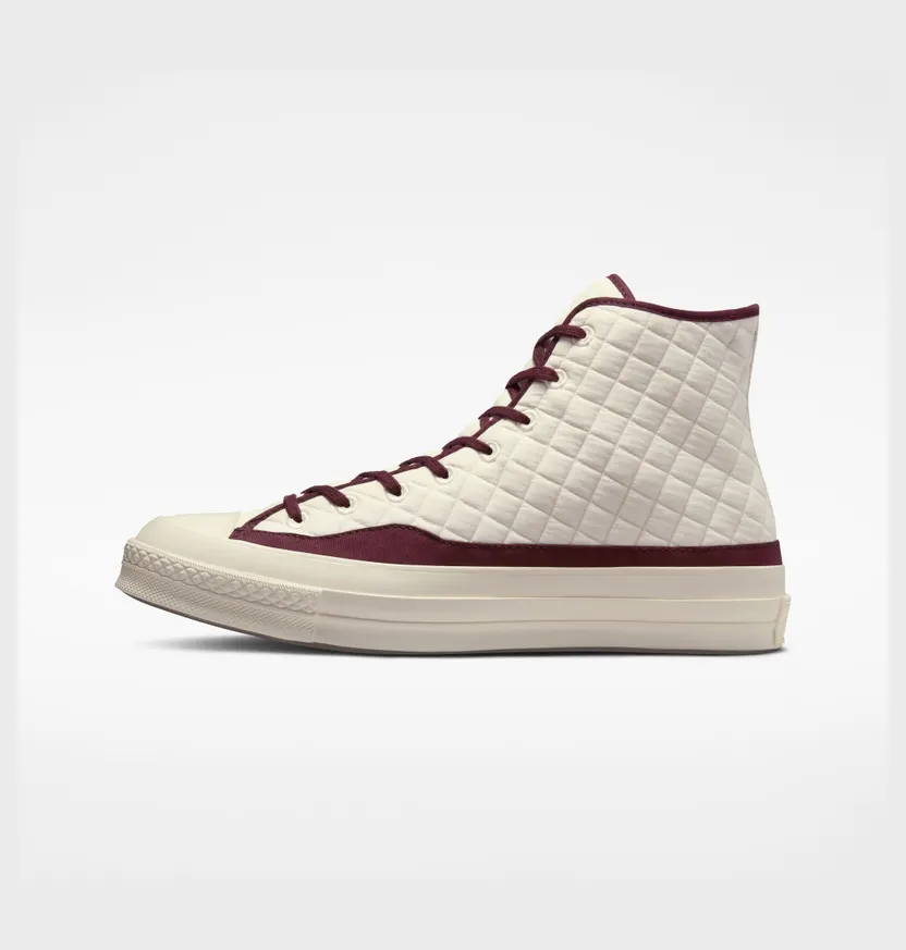 Converse Chuck 70 Quilted Egret/dark Beetroot/egret