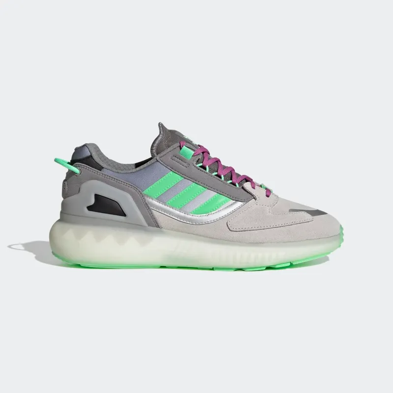 Adidas ZX 5K BOOST Grey Three / Beam Green / Semi Pulse Lilac (GX2028)