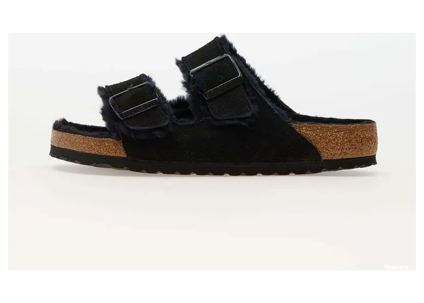 Birkenstock Arizona Black / Black “Shearling” (752661)