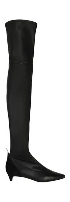 Givenchy Over-The-Knee Kitten Heel Boots Black (BE700P-E07B-001)