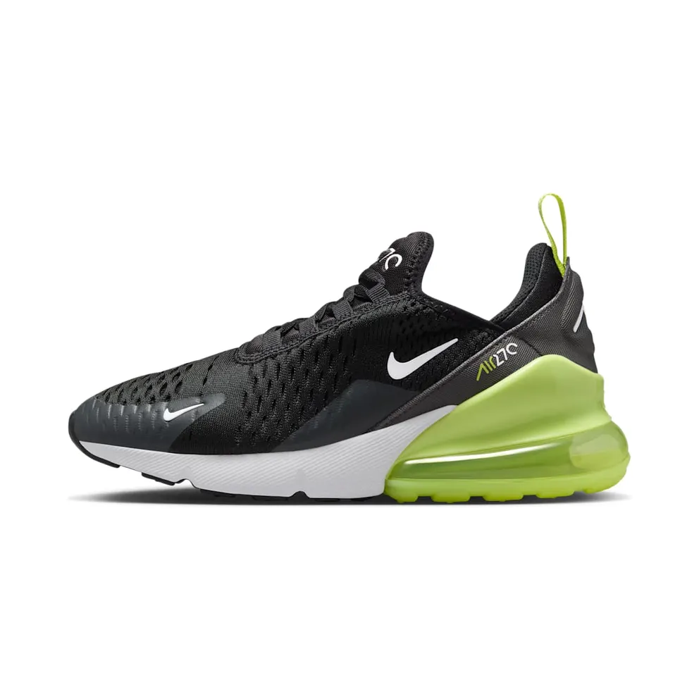 Nike AIR MAX 270 GS “LIGHT LEMON TWIST BLACK ANTHRACITE WHITE (GS)” (943345-704)