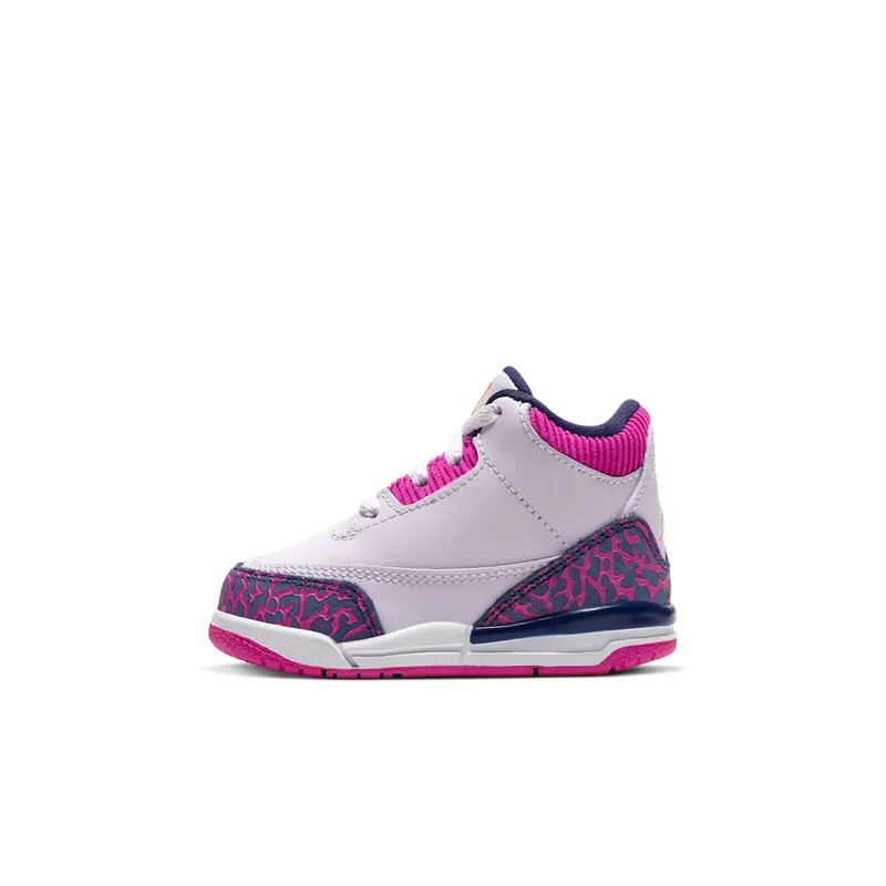 Jordan 3 Retro Barely Grape (TD) Barely Grape/Hyper Crimson-Fire Pink (654964-500)