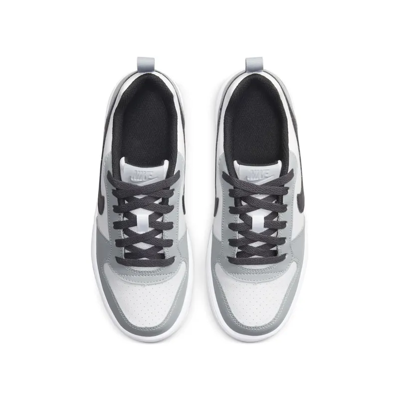 Nike Court Borough Low White Black Wolf Grey (GS) (839985-104)