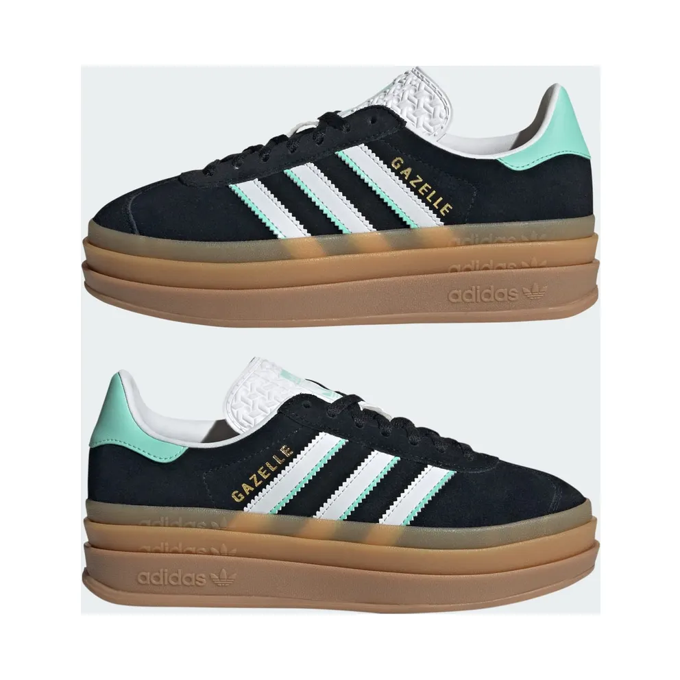 adidas Gazelle Bold Black White Mint Gum (IH6456)