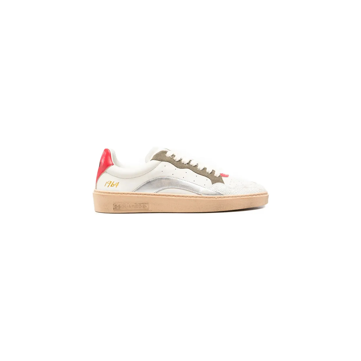 Dsquared2 Cracked-effect Panelled “White” (SNM0494 01509031 M4292)