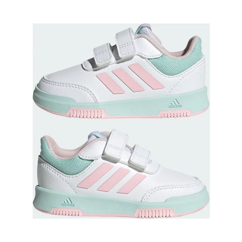 Adidas Tensaur with Velcro Cloud White / Clear Pink / Semi Flash Aqua (JQ2876)