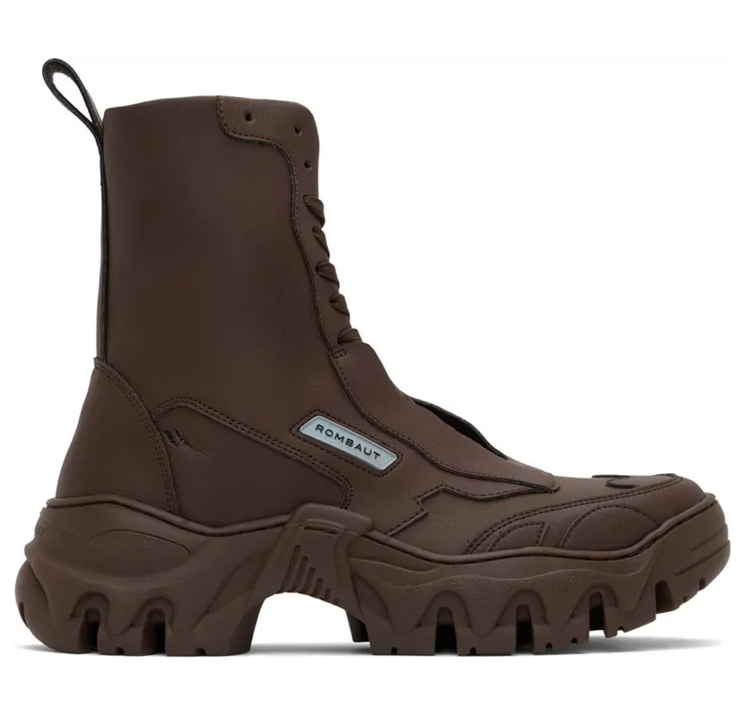 Rombaut SSENSE Exclusive Brown Boccaccio II High-Top Sneakers (S22-B-046)