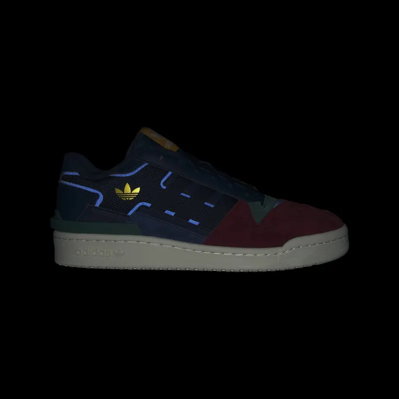 Adidas Forum Exhibit Low 2.0 Team Coll Burgundy 2 / Collegiate Navy / Collegiate Green (HQ7116)