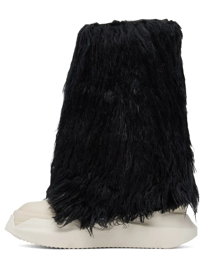 Rick owens Black Faux-Fur 911 BLACK/MILK/MILK (DU02B4814 FF) (3)