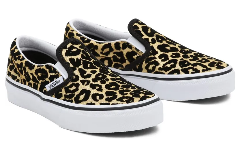 VANS Flocked Leopard Classic Slip-on Kinderschoenen Zwart (VN0A7Q5GABS)