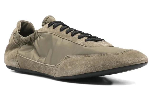 Prada Collapse Re-Nylon and Suede Elasticized “Green” (2EG479 F G001 D7C F0393) (3)