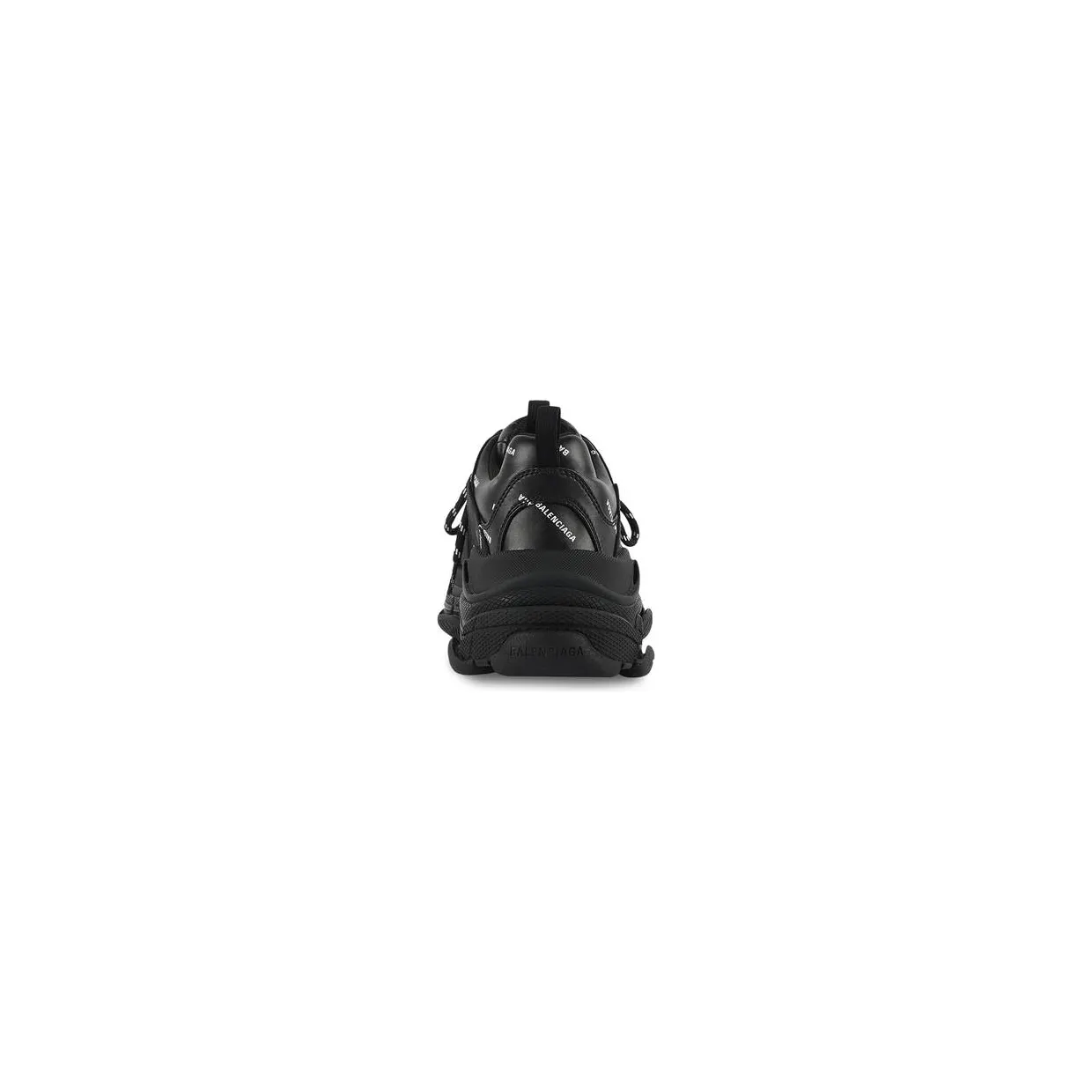 Balenciaga Triple S Allover Logo Black (3)