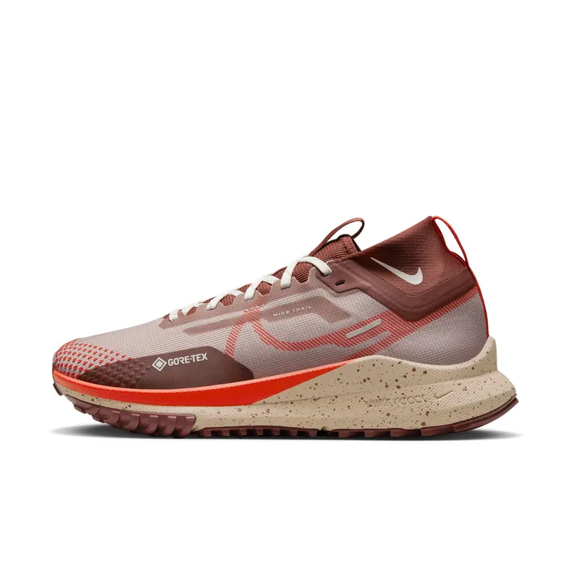 Nike React Pegasus Trail 4 Gore-Tex Diffused Taupe Dark Pony Sail Picante Red (DJ7929-200)