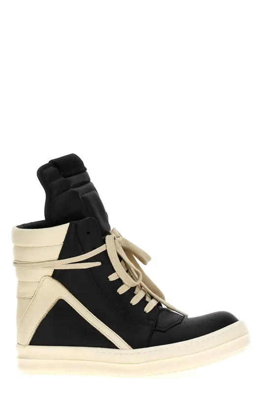 Rick Owens Geobasket “White/Black” (RU02F4894LCO911)