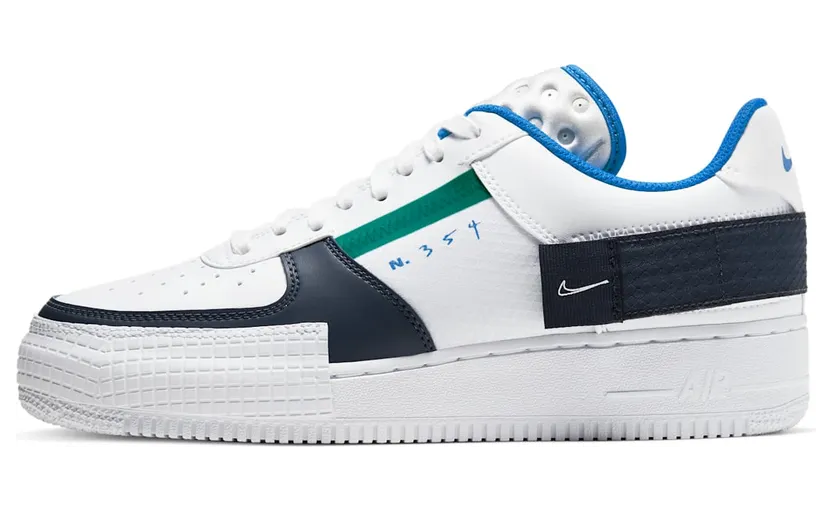Nike AF1 Type “White / Obsidian / Photo Blue” (CQ2344-100)
