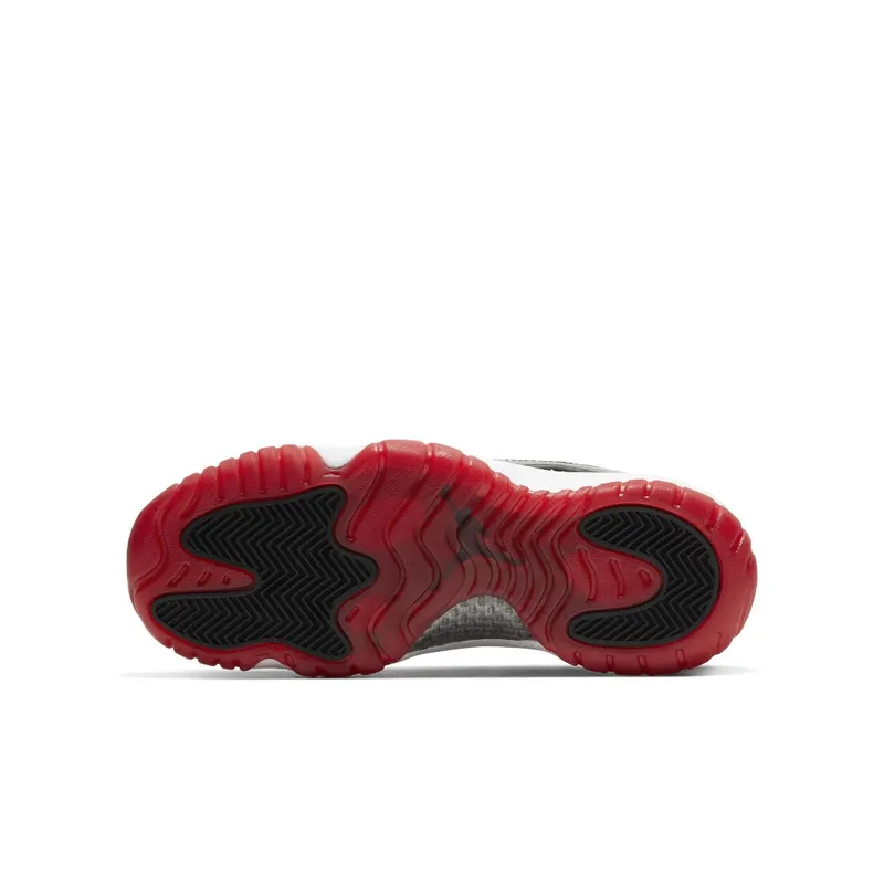 Air Jordan Nike AJ XI 11 Low Suede ‘White Bred’ (GS) (2020) (528896-160)