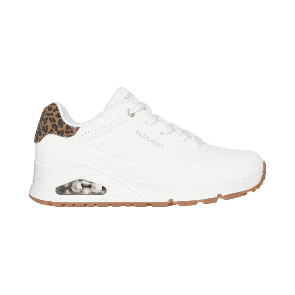 Skechers Uno – Jungle Nite – Weiß / Luipaard – “White” (177093 WHLD)