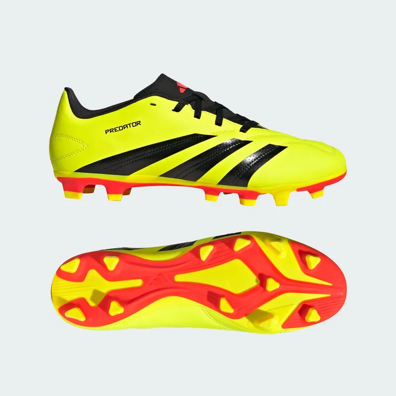 Adidas Predator Club FG “Yellow 2 / Core Black / Solar Red” (IG7757)