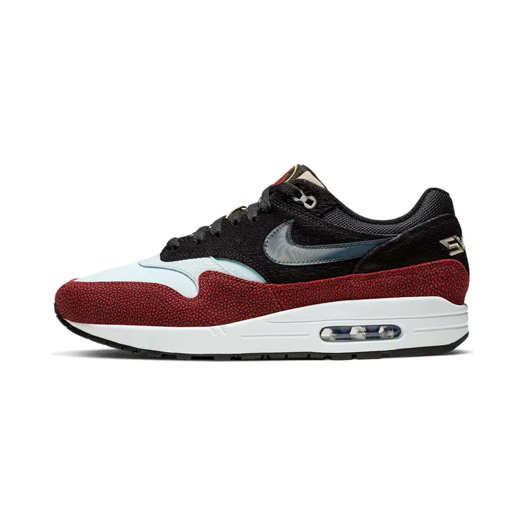 Nike De’Aaron Fox x Air Max 1 ‘Swipa’ Black/Cinder Orange/Photo Blue/Moon Particle/Desert Ore (CJ9746-001)