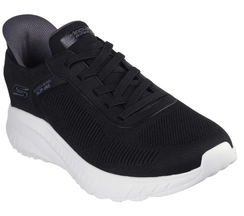 Skechers Slip-ins: BOBS Sport Squad Chaos – Solid Step – Black – “Black” (118312 BLK)