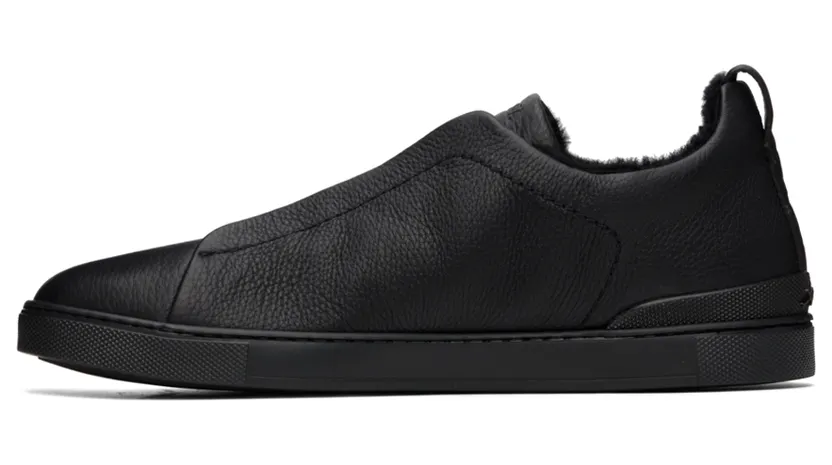 ZEGNA Black Triple Stitch™ Sneakers (LHCLM-S4668Z) (3)
