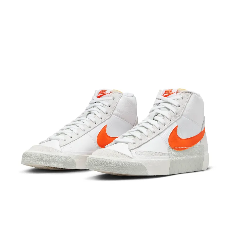 Nike Blazer Mid ’77 Pro Club “Remastered – White Safety Orange” (DQ7673-103)